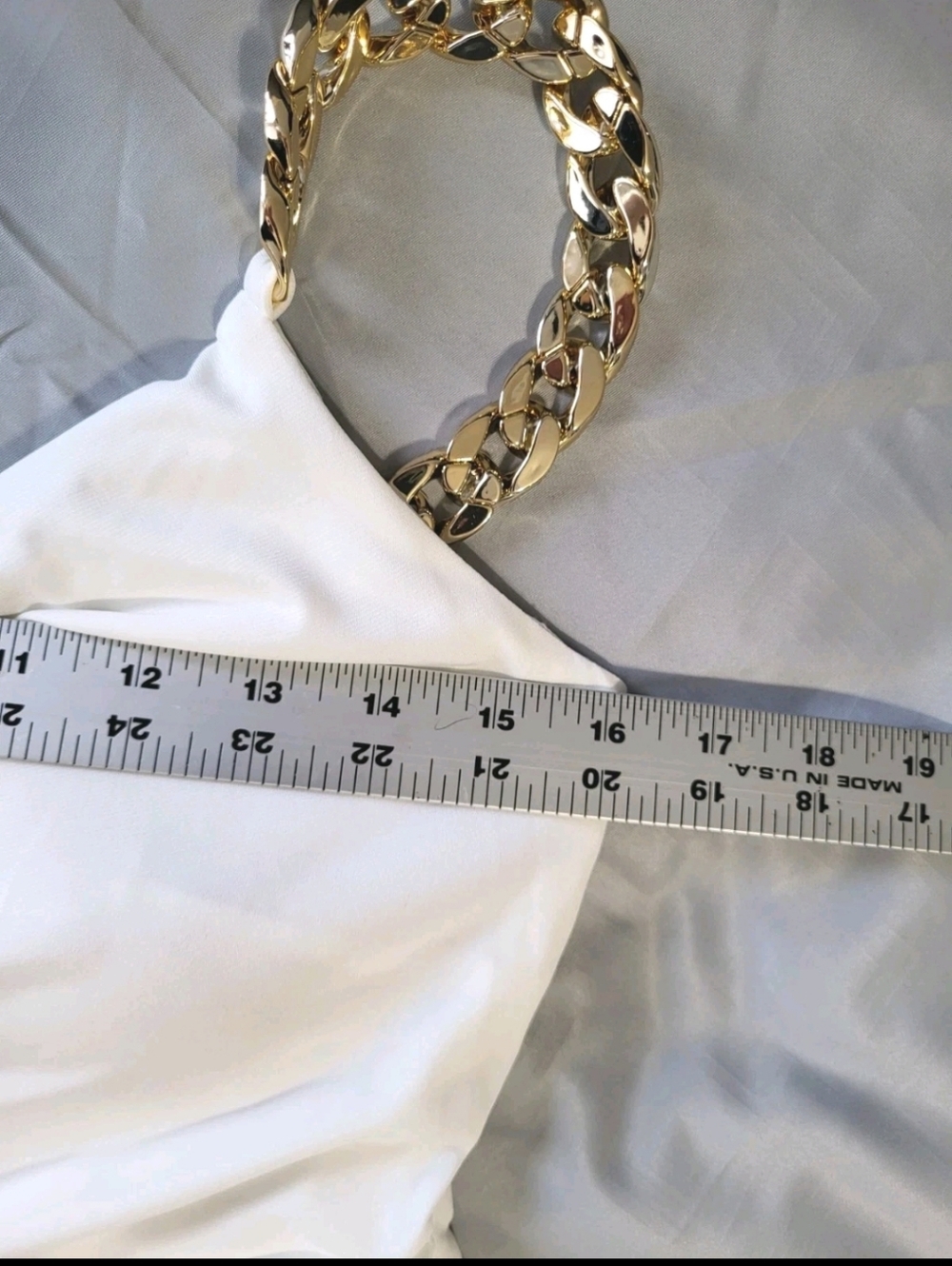 Guess Cowlneck Chain Strap Women's Strap Sheath Dress - Picture 6 of 9